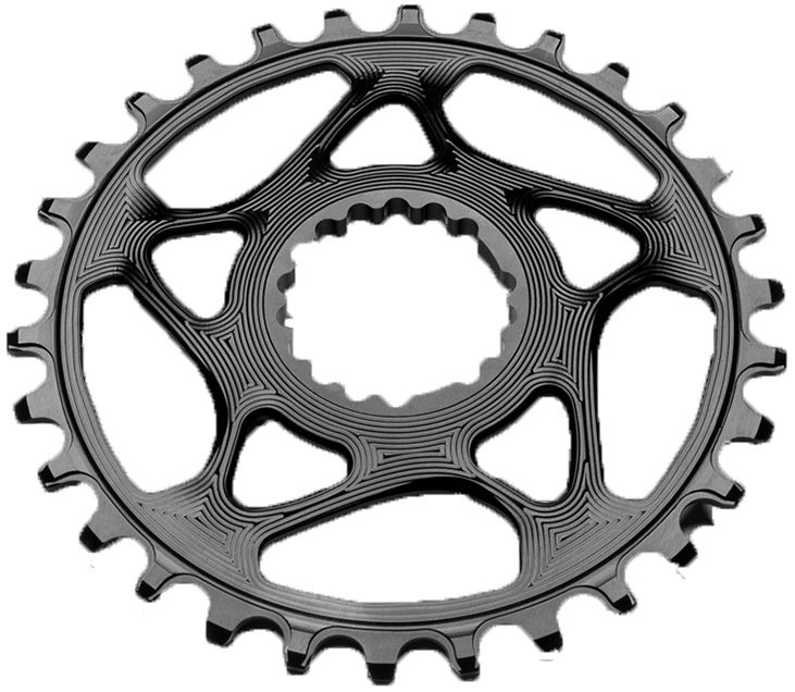 Absoluteblack Chainring Direct Mount Singlespeed 30t  1x10 11 12    Cannondale  Sort