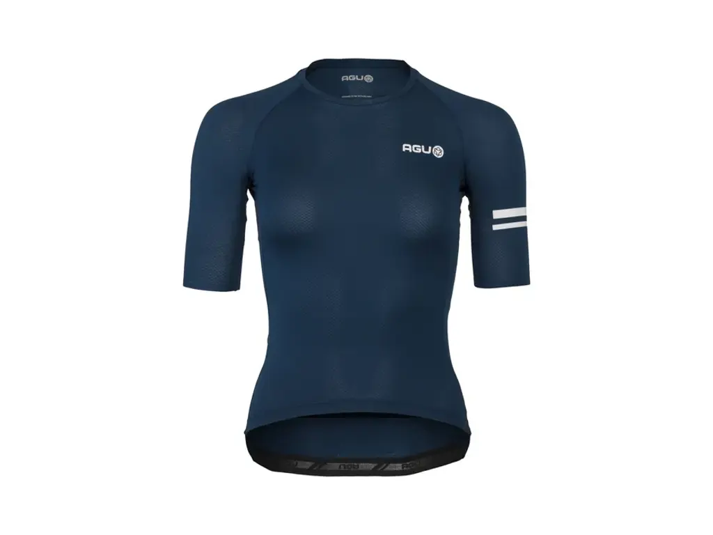 Agu Circular Breakaway Cykeltrøje Korte ærmer Dame Denim Blue