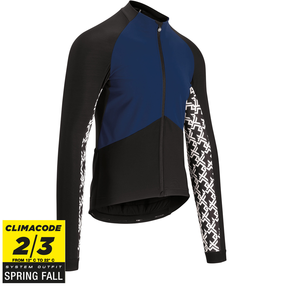 Assos Cykeltrøje Mille Gt Spring Fall Jakke  Blå Sort