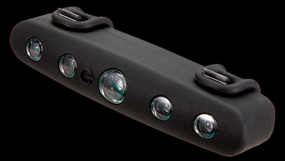 Baglygte Mixbike   5led   Batteri Sort