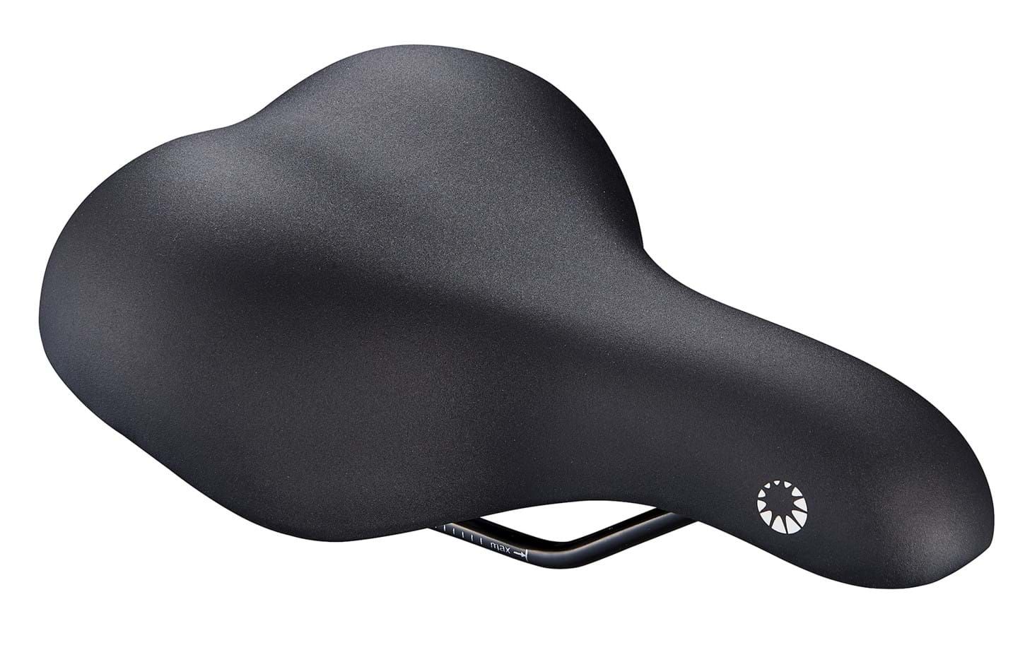 Bike Attitude City Sadel   Sort  248x188mm  Til Damecykler