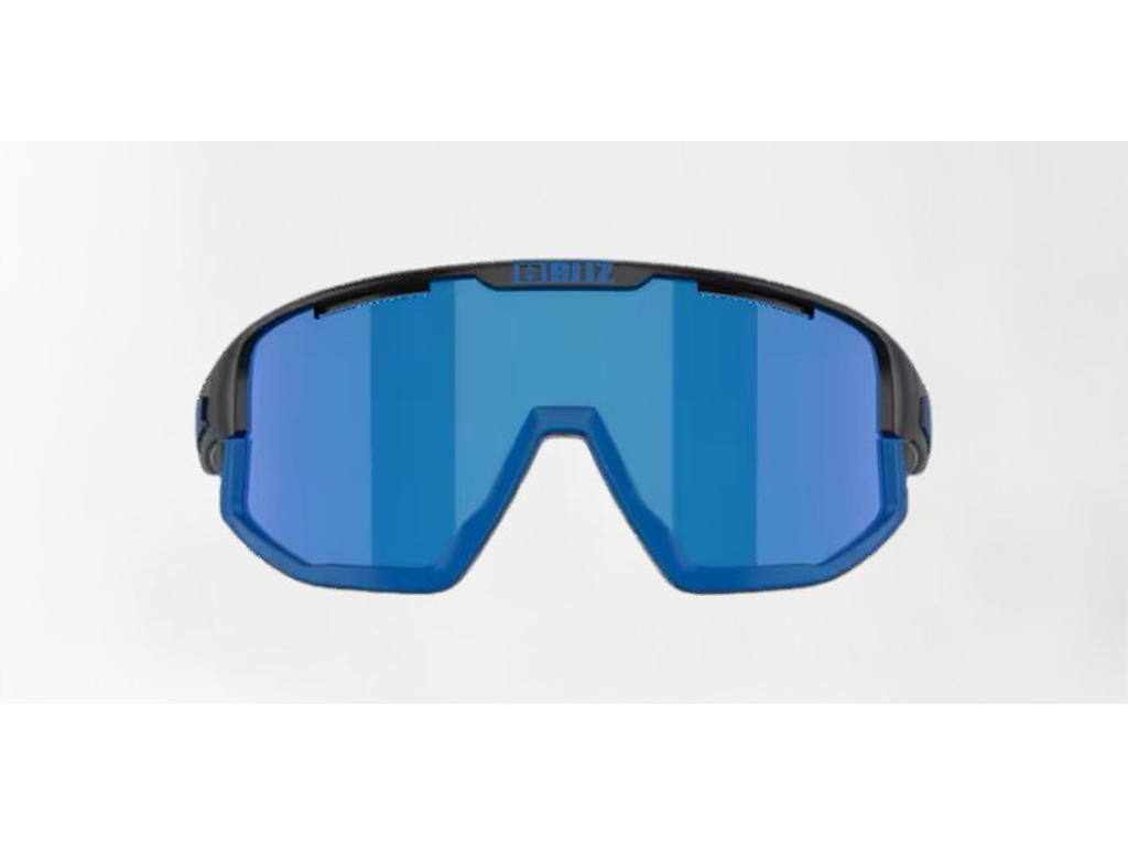 Bliz Fusion Small  25  Cykelbriller Brown Mirro Blue Lens Mat Sort