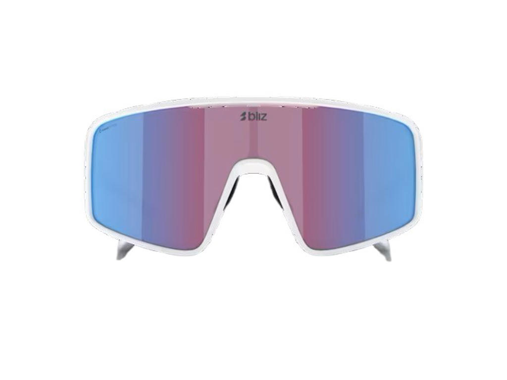 Bliz P001 Large  38  Cykelbriller Rose Violet Mirror Blue Lens Matte White