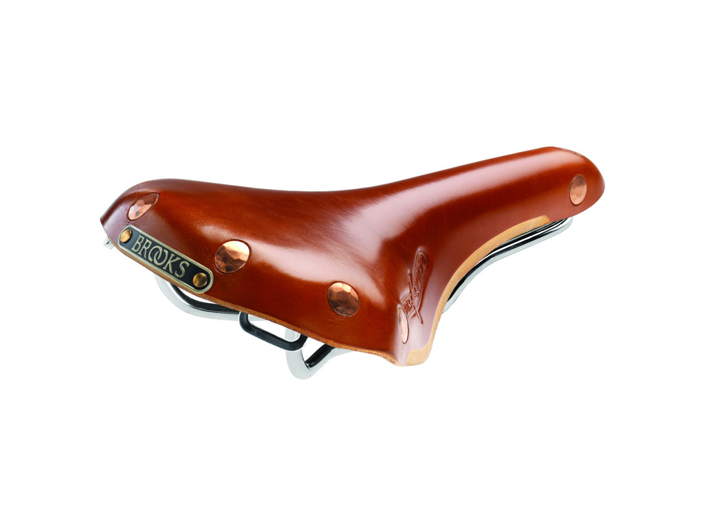 Brooks Swift Cykelsadel Læder Unisex Honey