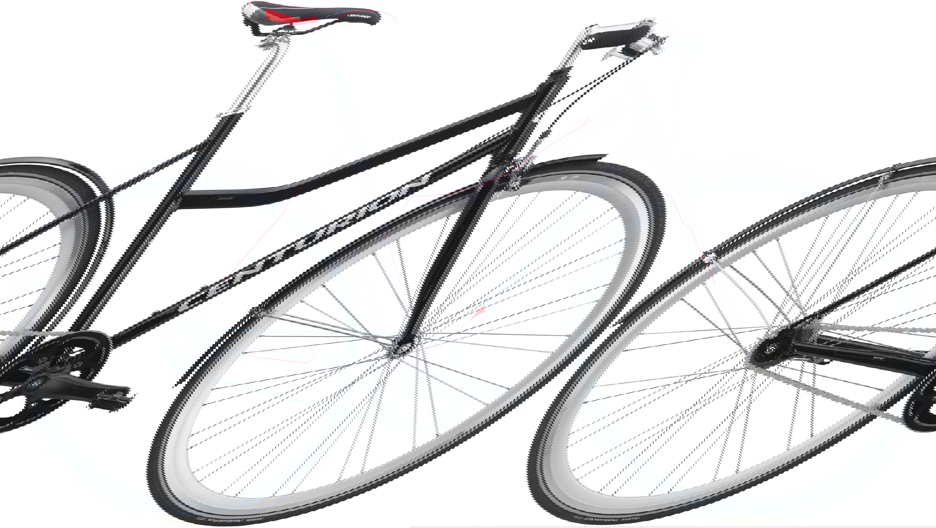 Centurion Basic Dame 7g Fod Kaliberbremse Sort