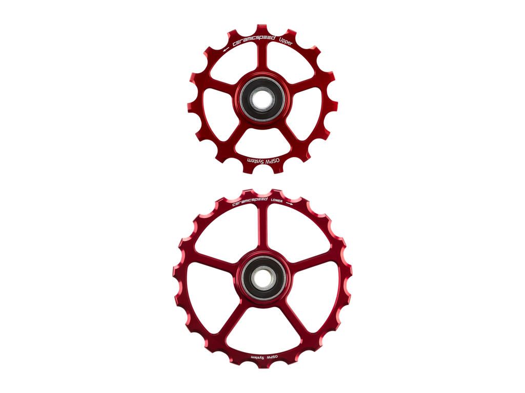 Ceramicspeed Keramisk Oversized Pulleyhjul 15 19 Rød