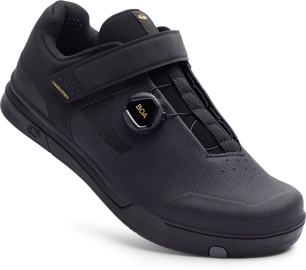 Crankbrothers Mallet Boa Mtb Cykelsko Sort Guld