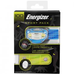 Energizer 100 Lumen Sport Pack Pandelampe Inkl  Led Armbånd