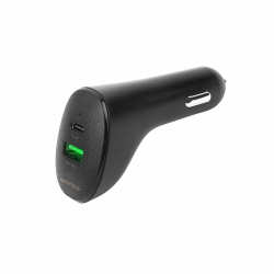 Essentials Car Charger  1x Usb-  18w  1x Usb-  20w  Black Oplader