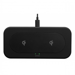 Essentials Qi Dual Wireless Charger  2x 10w  Usb-  Cable 1m Oplader