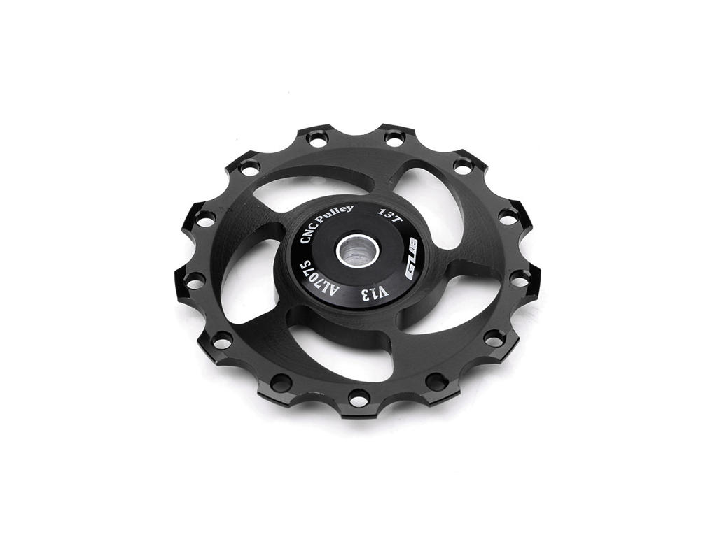 Gub Pulleyhjul 13 Tands   Stk  Cnc Aluminium Sort