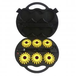 Japcell Flare  -pack Box Set  Rechargeable Warning Lights   Turtles    Pcs  Incl  Charger And Batteries Sikkerhedslys