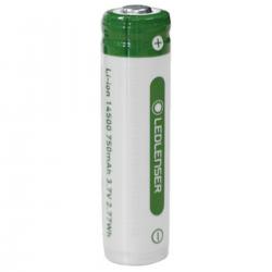 Ledlenser 14500 Li-ion 750 Mah     Genopladeligt Batteri