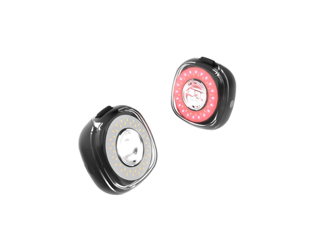 Lumos Firefly Lygtesæt Cykellygter Med Bremselys Og Blinkelys Trådløs Ladestander