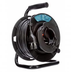 Nq Power Cable Reel Dk Oneway Outlet  H05vv-  2x1   37 3m Ledning