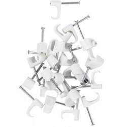 Nq Power Kabelklips Flade 6x10mm  Neutrale  25 Stk  Ledning