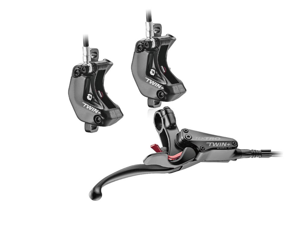 Tektro Auriga Twin  Hydraulisk Bremsesæt Med   Stempler Til Cargocykler For Højre