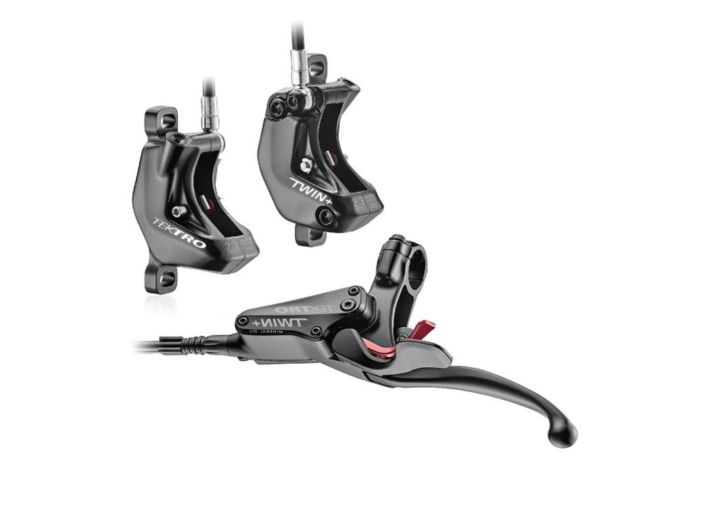 Tektro Auriga Twin  Hydraulisk Bremsesæt Med   Stempler Til Cargocykler For Venstre