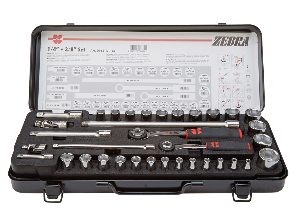 Topnøglesæt Würth      Og      Med 35 Dele
