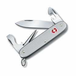 Victorinox Pioneer Pocket Tool  Ribbed Alox  Silver  Multitool